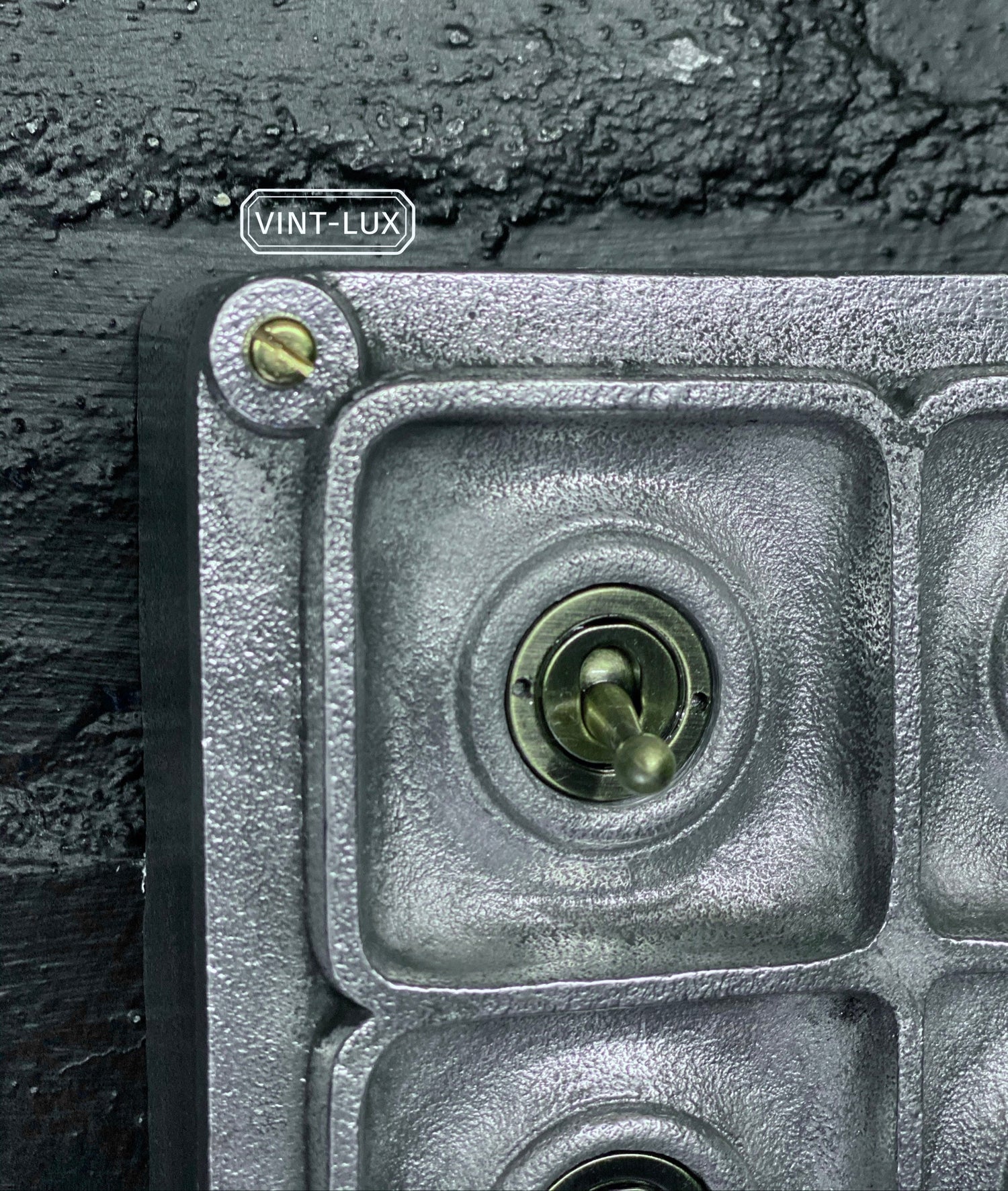 4 Gang 2 Way Solid Cast Metal Conduit Light Switch Industrial - BS EN Approved Vintage Crabtree 1950’s Style