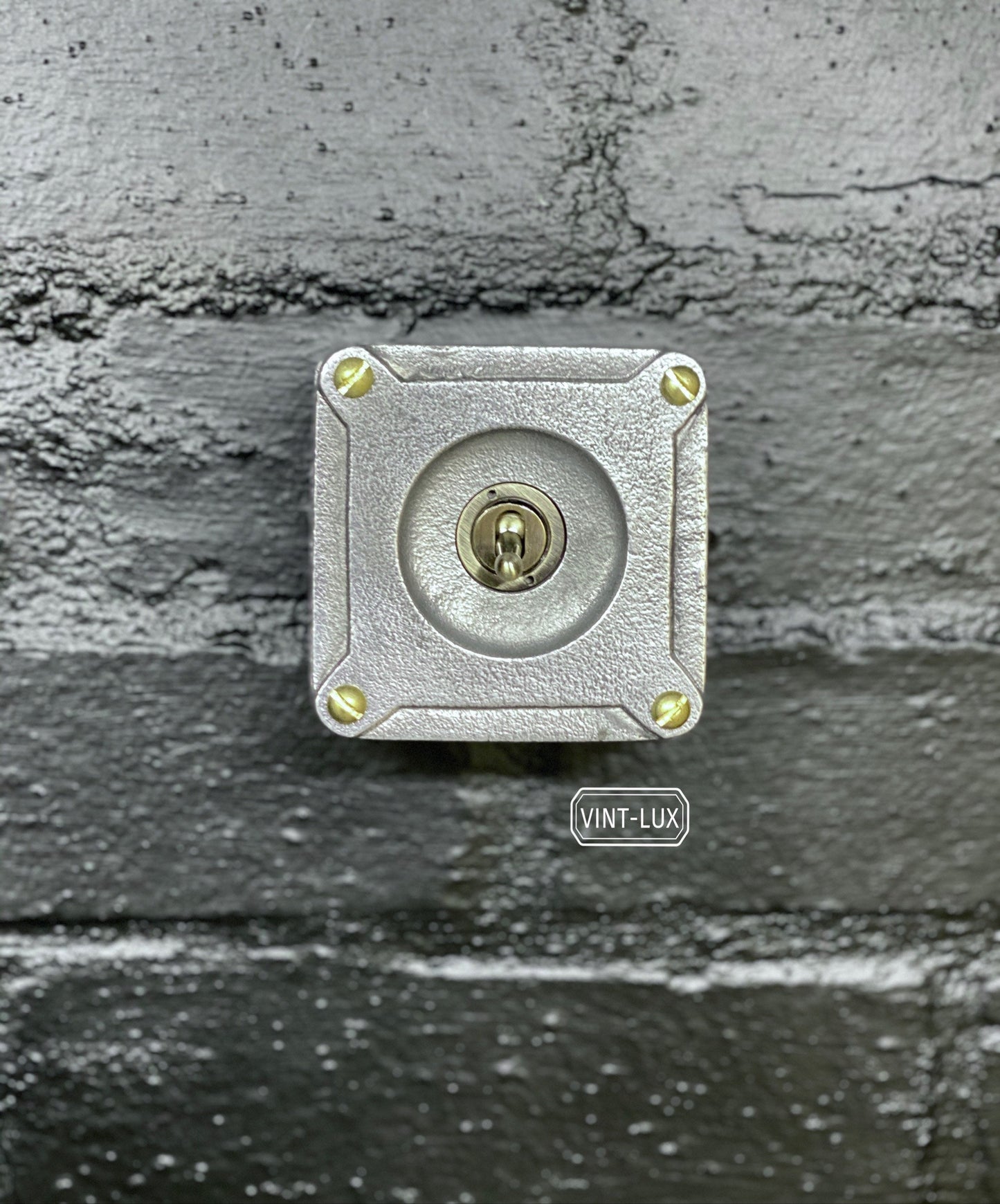 Single Gang 2 Way Conduit Surface Mount Light Switch Solid Cast Metal Industrial ~ BS EN Approved Vintage Crabtree 1950’s Style