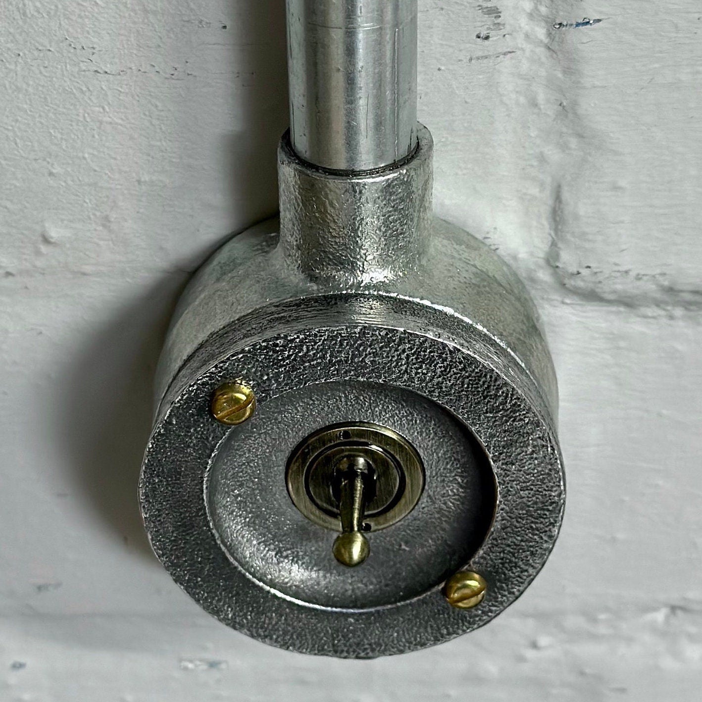 Single Gang Solid Cast Conduit Metal Conduit Light Switch Industrial 2 Way - BS EN Approved Vintage Crabtree 1950’s Style