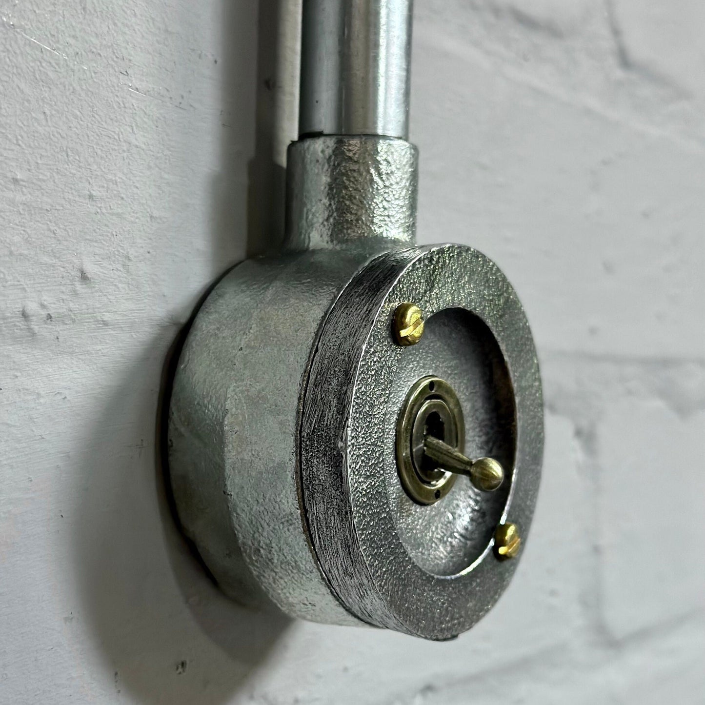 Single Gang Solid Cast Conduit Metal Conduit Light Switch Industrial 2 Way - BS EN Approved Vintage Crabtree 1950’s Style