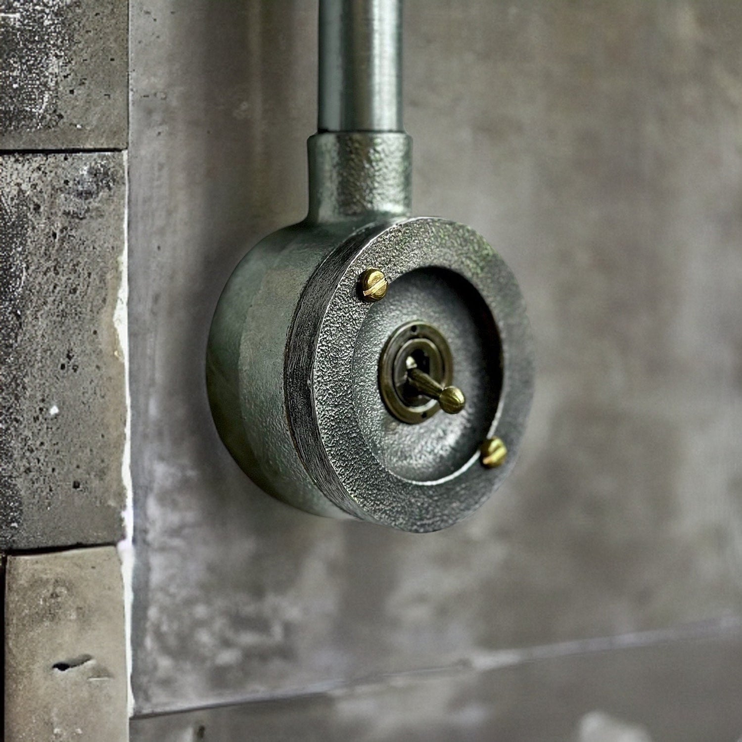 Single Gang Solid Cast Conduit Metal Conduit Light Switch Industrial 2 Way - BS EN Approved Vintage Crabtree 1950’s Style