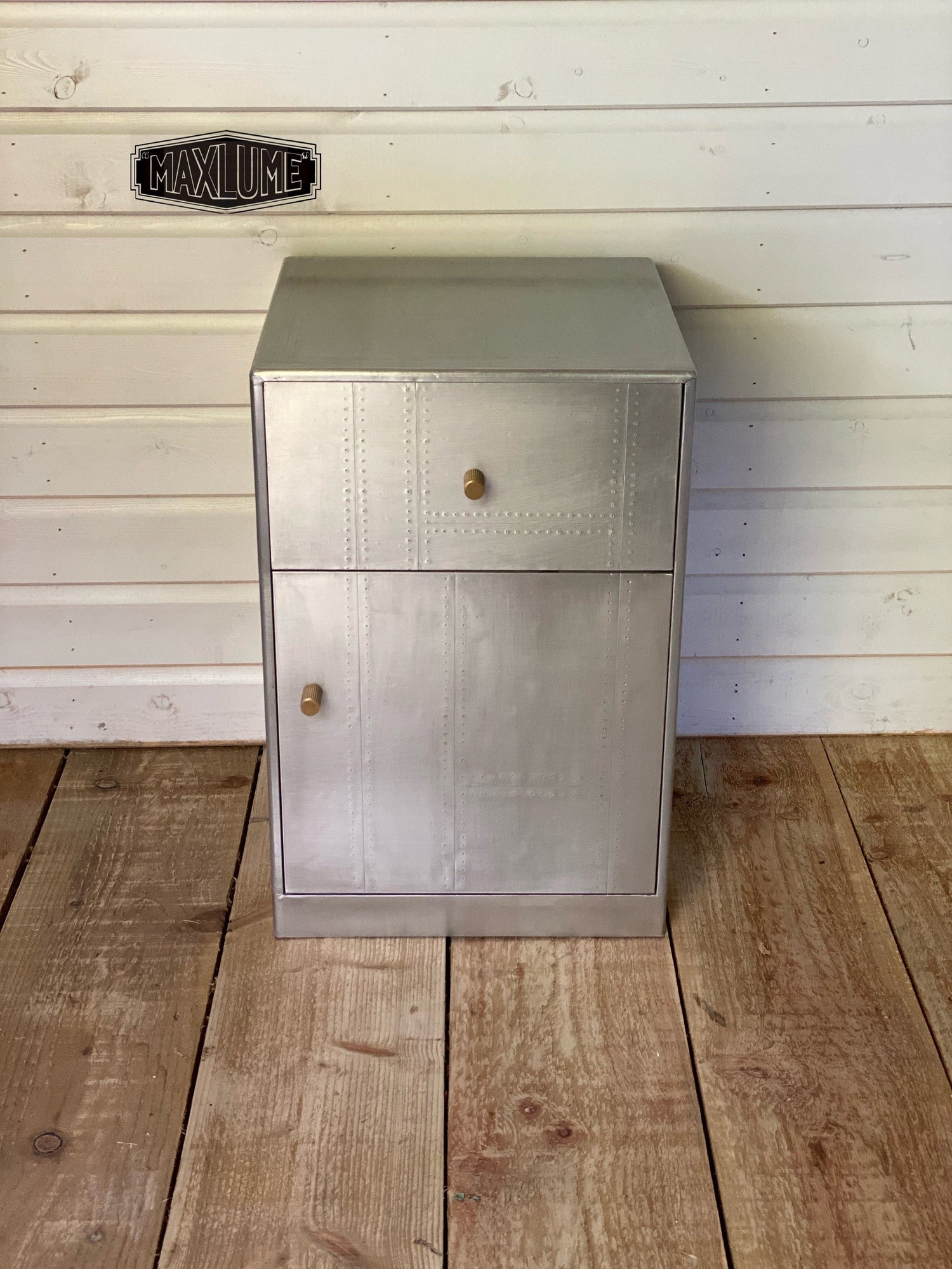 NEW ~ Spitfire 1 Drawer & Cupboard Aviator Side Table Aviation Bedside Blackhawk Fighter Limited Edition by Maxlume