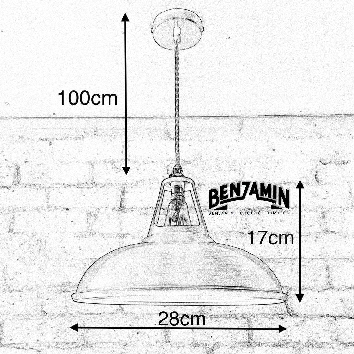 Cawston - Royal Blue Slotted Lampshade Pendant Set Light *Worn* - 11 Inch