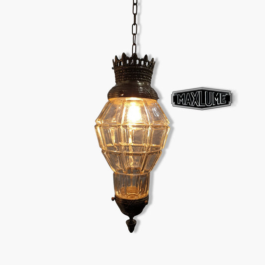 French Louis XIV “Versailles” Style Hanging Lantern Hall Pendant Lamp