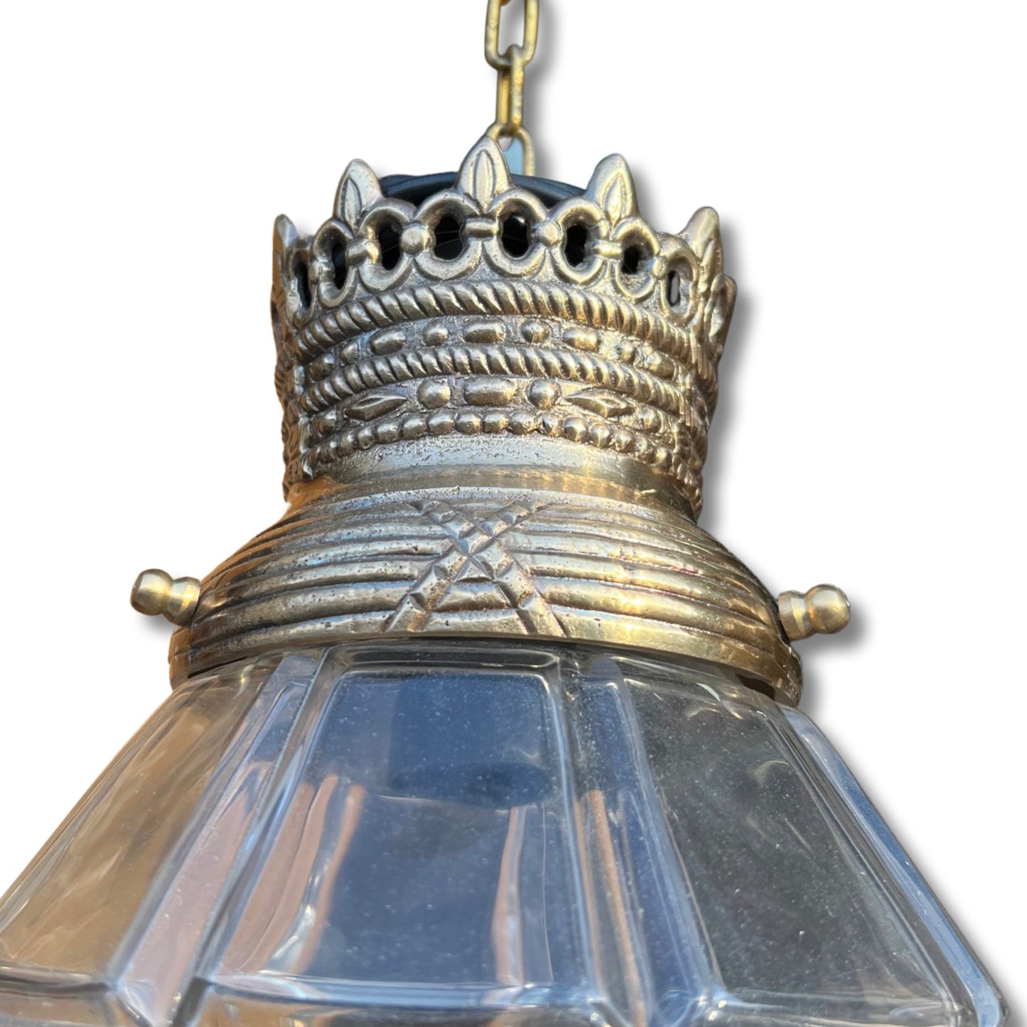 French Louis XIV “Versailles” Style Hanging Lantern Hall Pendant Lamp