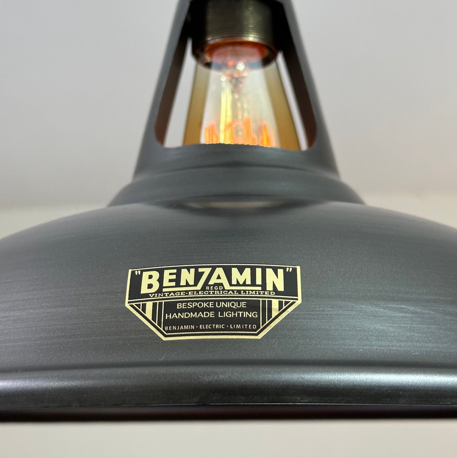 Cawston - Pewter Grey Slotted Lampshade Pendant Set Light - 11 Inch