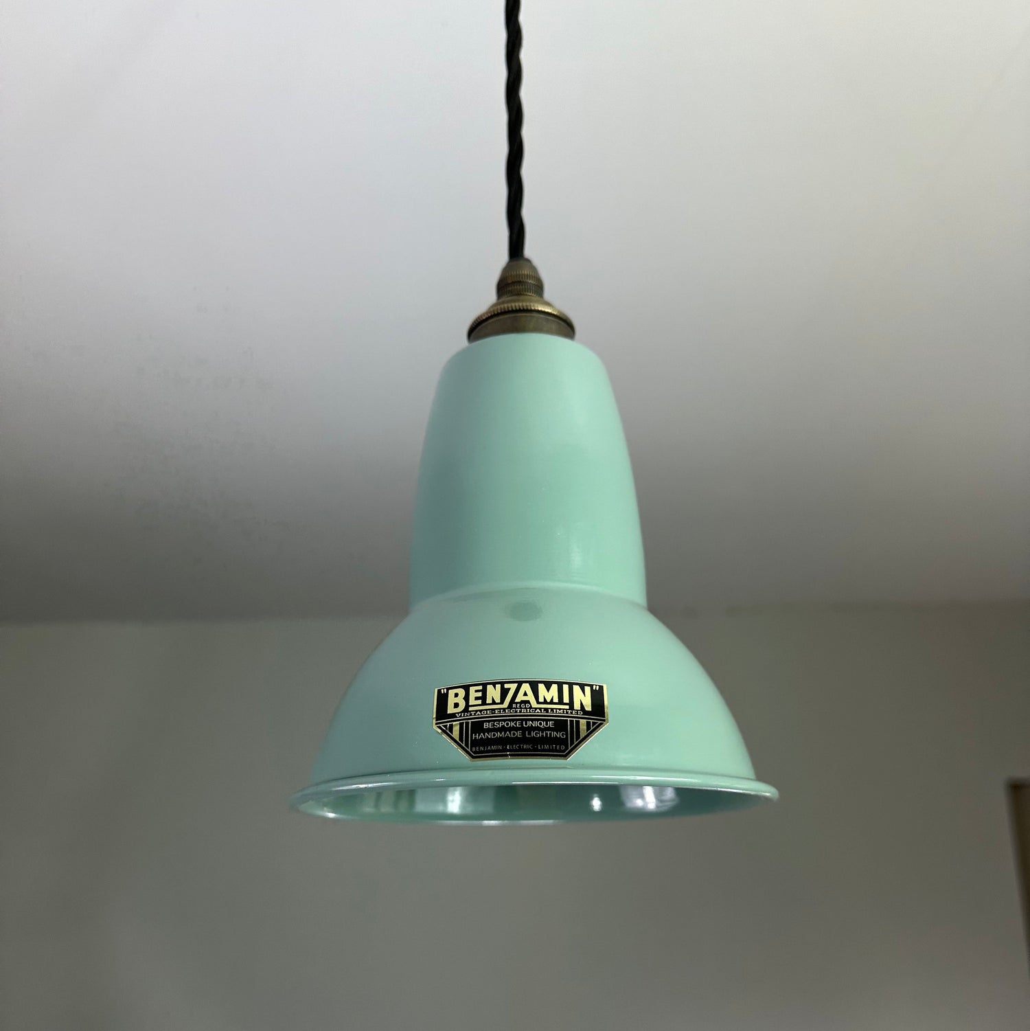 Alby ~ Pistachio Green Shade Pendant Set Light ~ 6 Inch