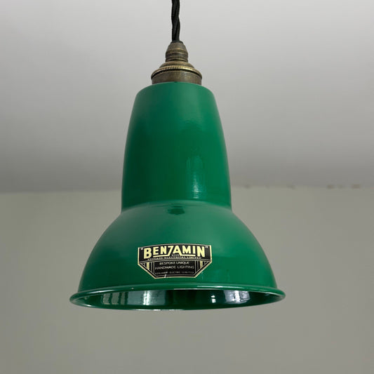 Alby ~ Racing Green Shade Pendant Set Light ~ 6 Inch