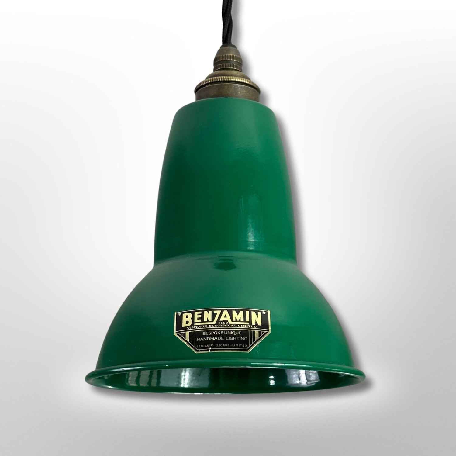 Alby ~ Racing Green Shade Pendant Set Light ~ 6 Inch