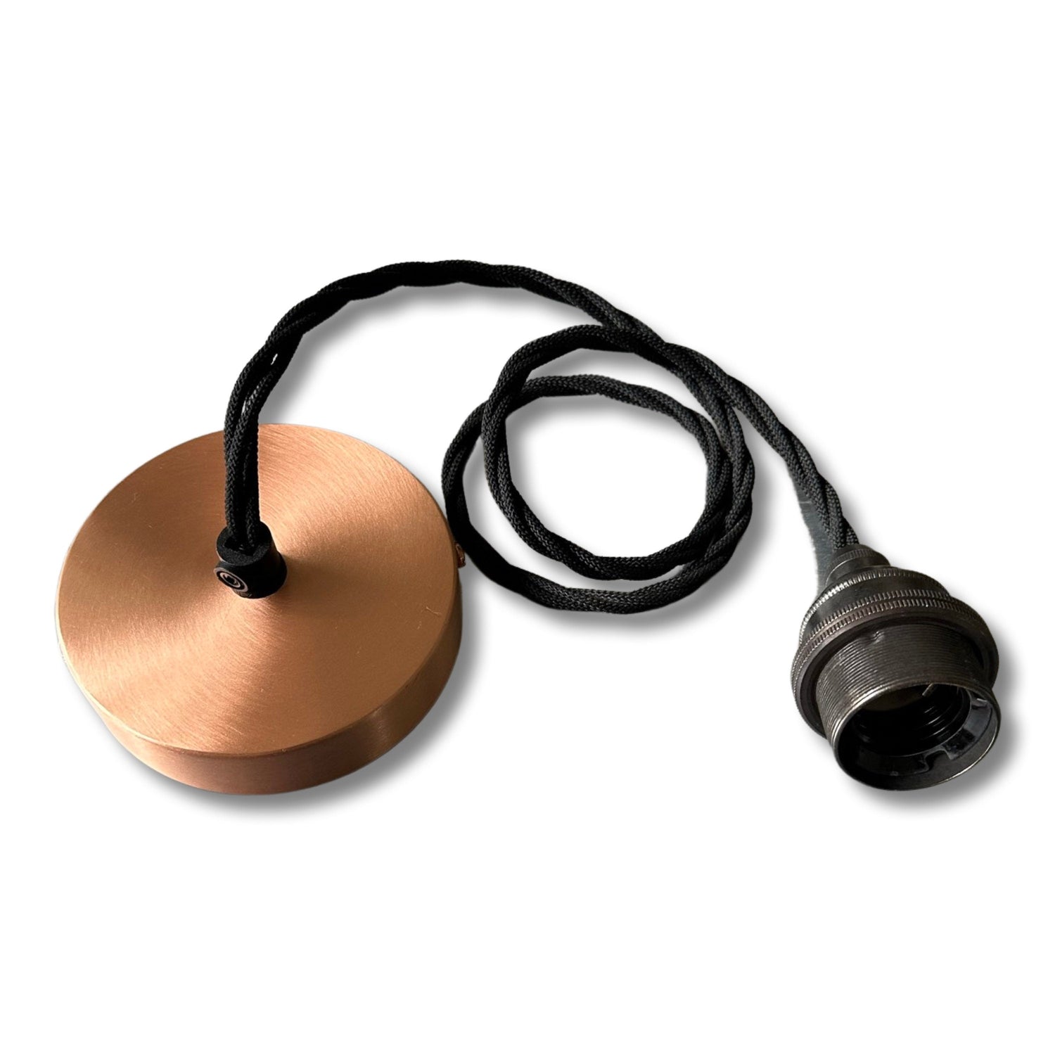 Cawston - Antique Copper Slotted Lampshade Pendant Ceiling Light - 11 Inch