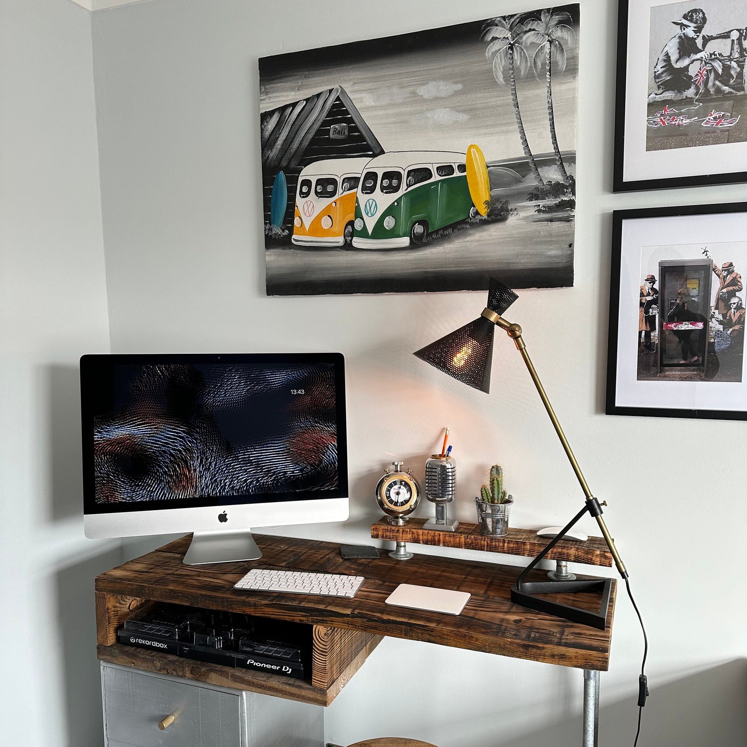 Maxlume ~ Solid Brass Table Lamp Vintage Style | Fabric Cable | Bedroom | Bedside Reading Light | Retro |