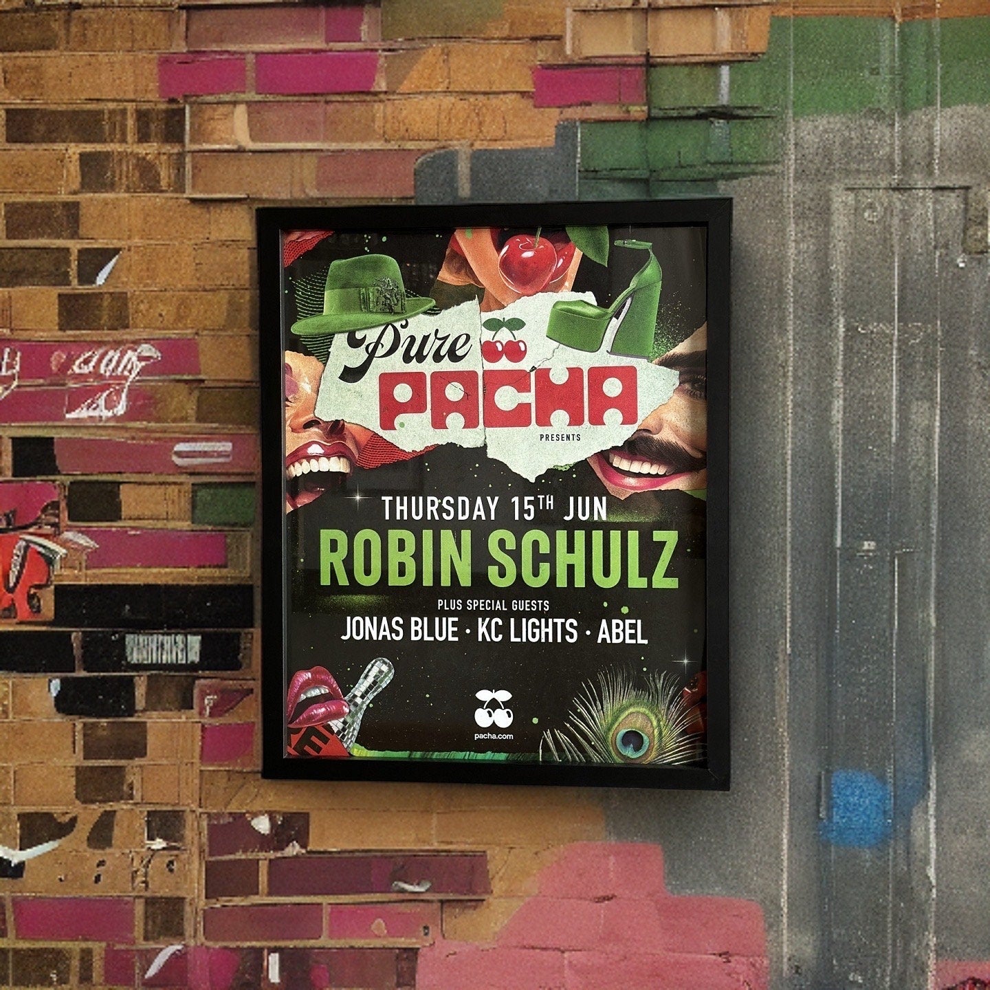 Robin Schulz ~ Genuine Pacha Ibiza Framed Dj Artwork | A3 Luxury Black Frame