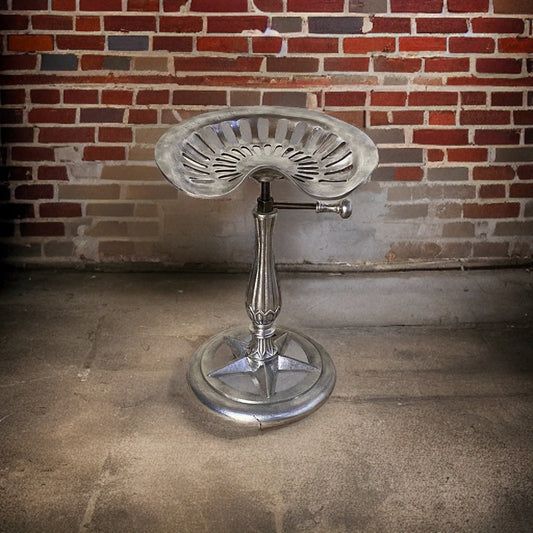 Tractor Seat Industrial Solid Bar Stool | Vintage Style | Solid Cast Metal | Floor Standing
