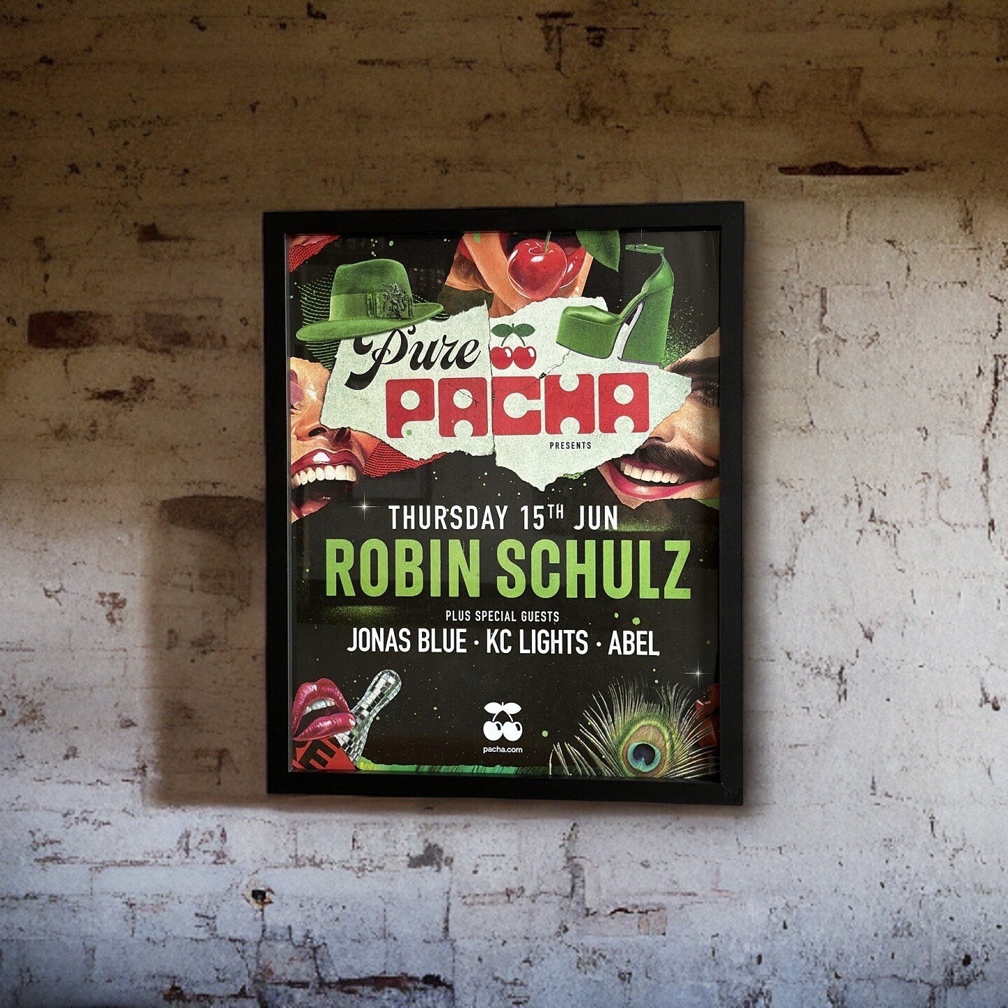 Robin Schulz ~ Genuine Pacha Ibiza Framed Dj Artwork | A3 Luxury Black Frame