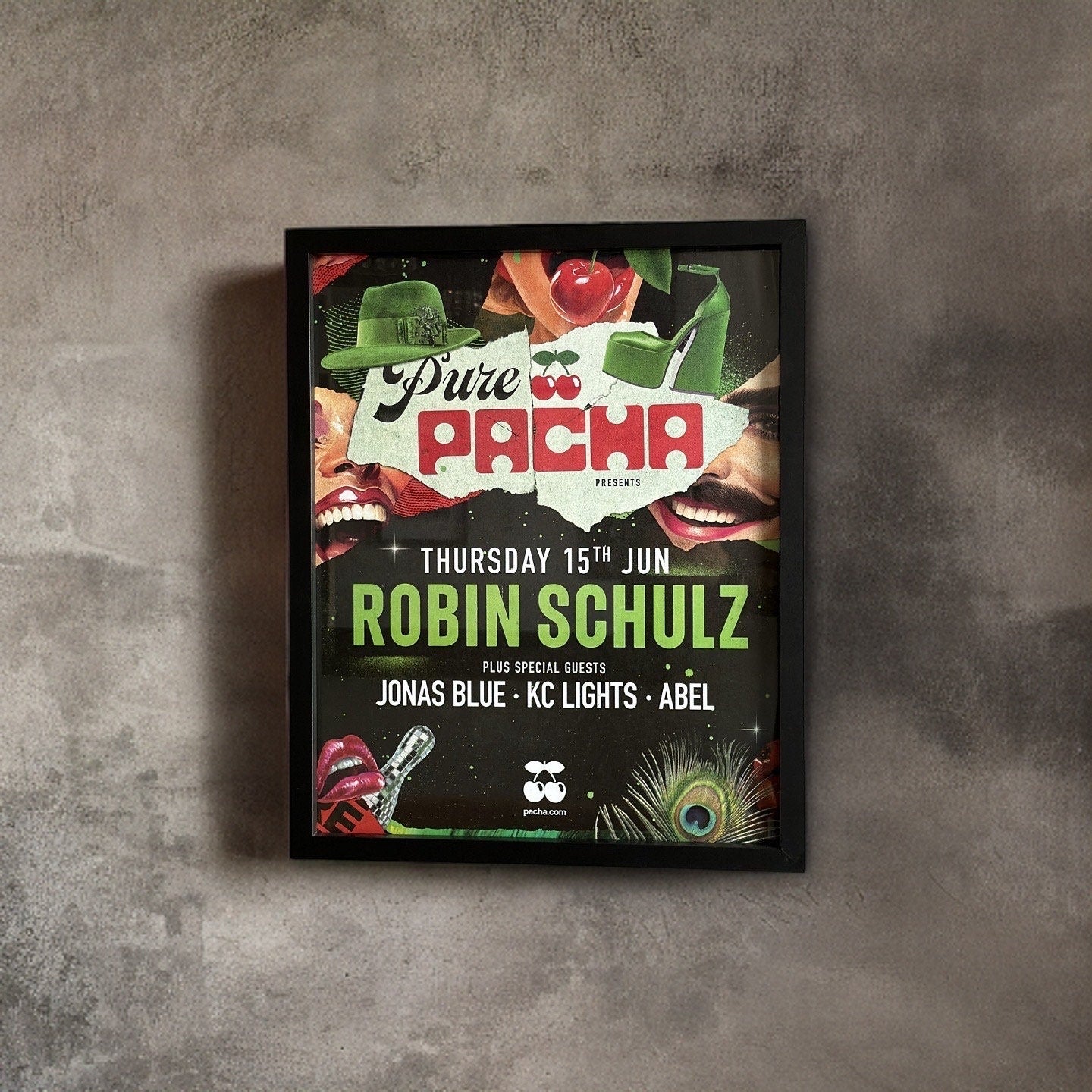 Robin Schulz ~ Genuine Pacha Ibiza Framed Dj Artwork | A3 Luxury Black Frame