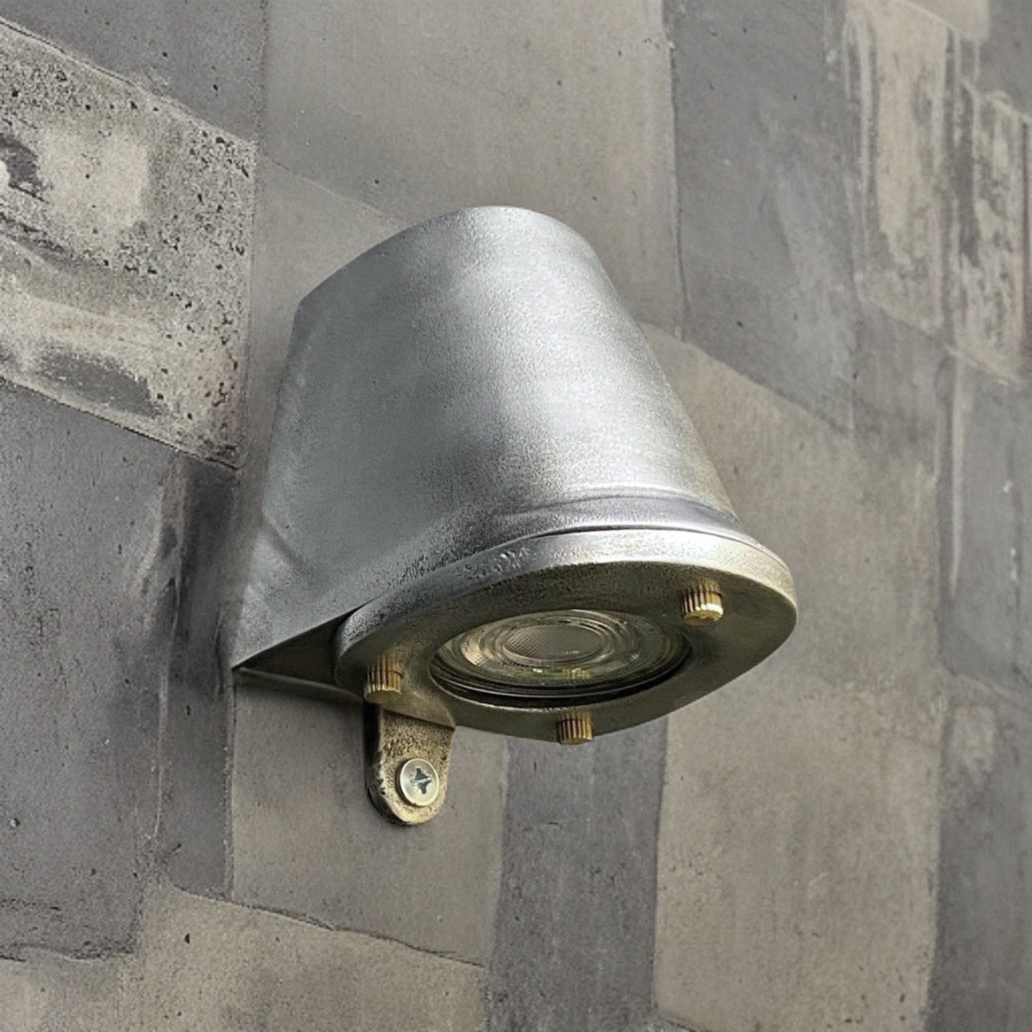Holt ~ Outdoor & Bathroom Mast Down Light Cast Pewter | 5 Inch