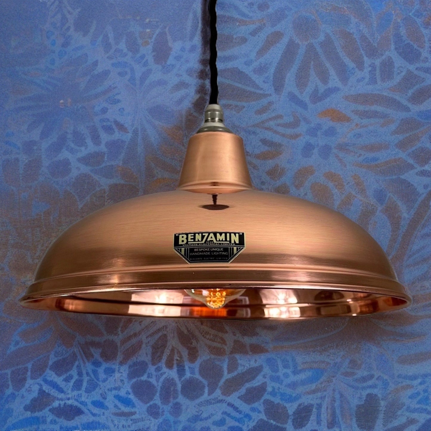 Sedgeford ~ Solid Copper Lampshade Pendant Set Ceiling Light ~ 12.5 Inch