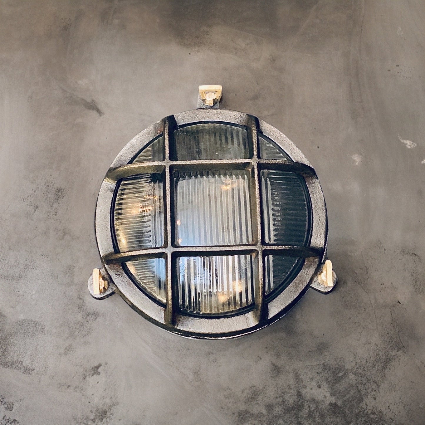 Wroxham ~ Black Cast Iron Caged Bulkhead Industrial Wall Light | Ceiling Bathroom | Outdoor Garden | Vintage 1 x Edison Filament Bulb