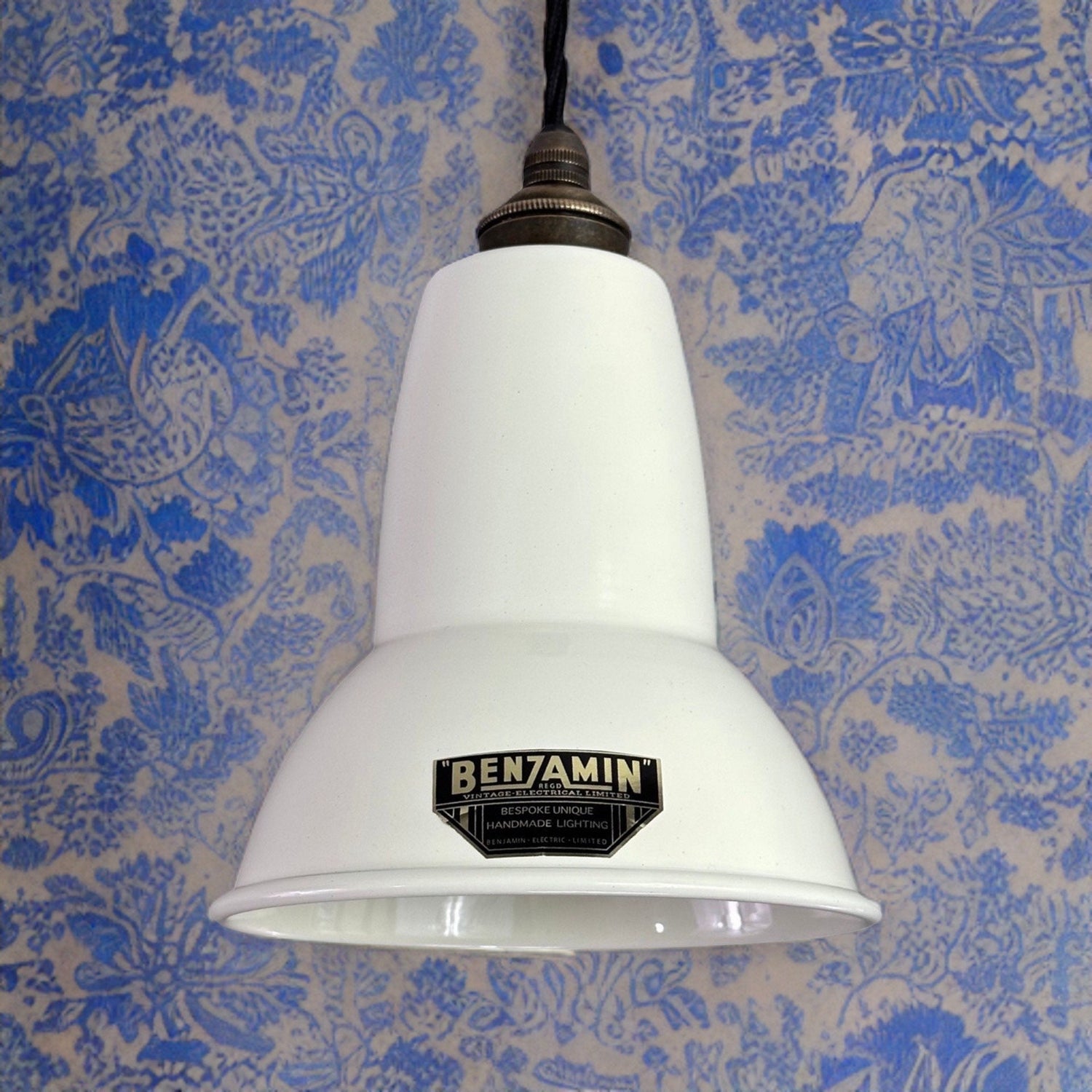 Alby ~ Linen White Shade Pendant Set Light ~ 6 Inch