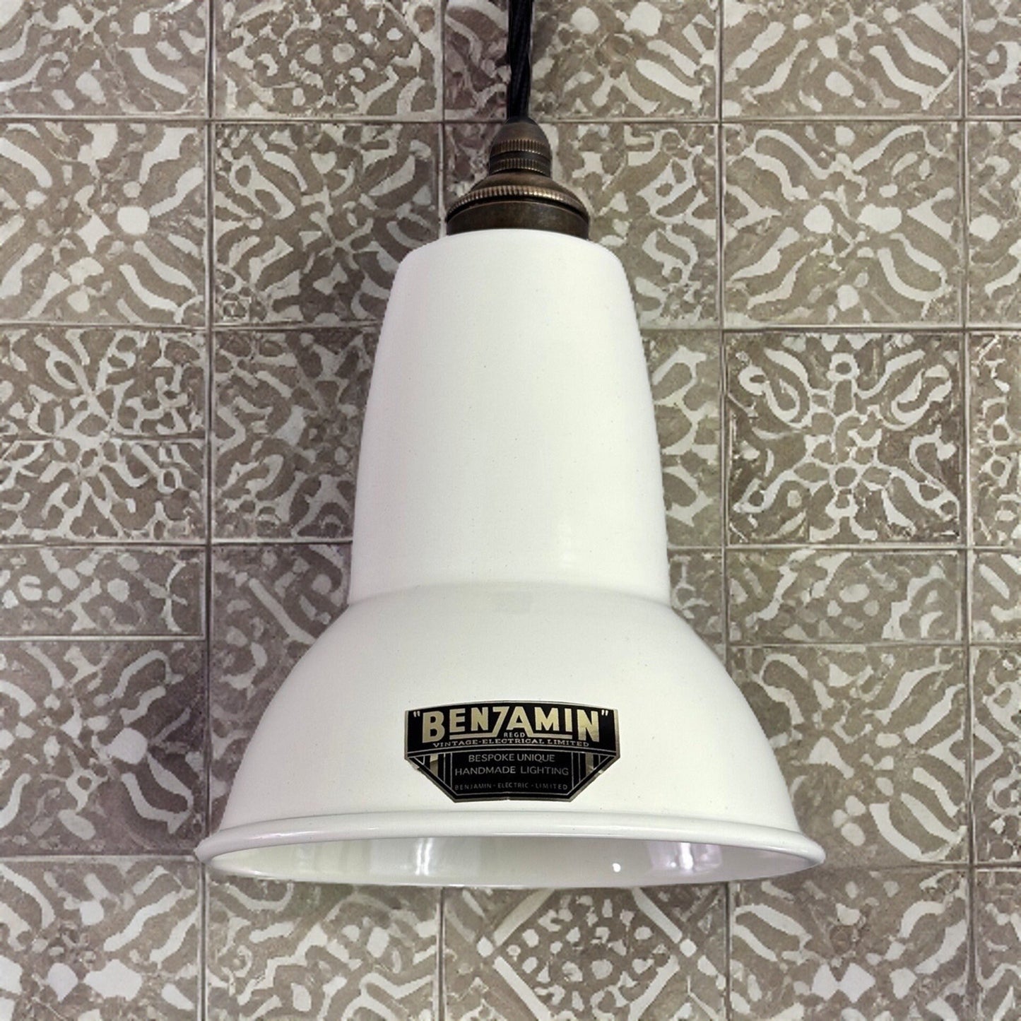 Alby ~ Linen White Shade Pendant Set Light ~ 6 Inch