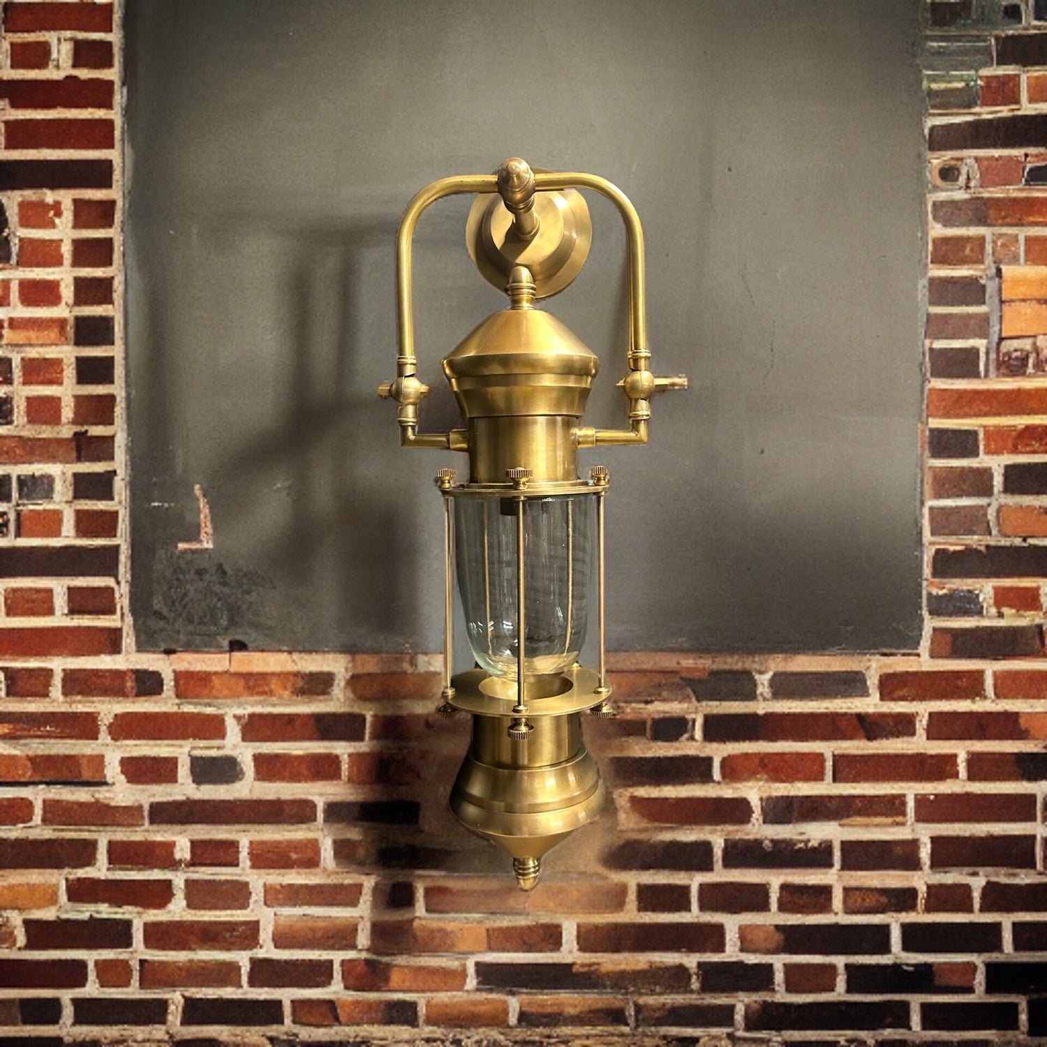 Bacton ~ Bulkhead Outdoor & Bathroom Sconce Wall Light Solid Brass | 24 Inch