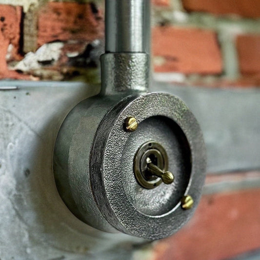 Single Gang Solid Cast Conduit Metal Conduit Light Switch Industrial 2 Way - BS EN Approved Vintage Crabtree 1950’s Style
