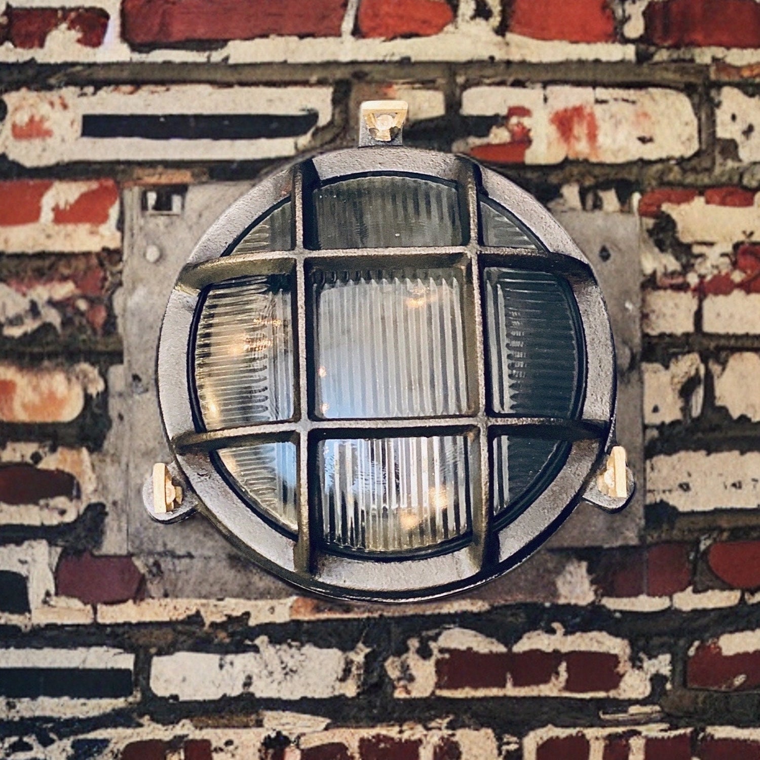 Wroxham ~ Black Cast Iron Caged Bulkhead Industrial Wall Light | Ceiling Bathroom | Outdoor Garden | Vintage 1 x Edison Filament Bulb