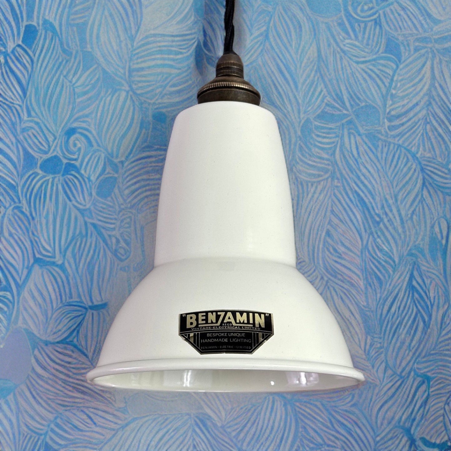 Alby ~ Linen White Shade Pendant Set Light ~ 6 Inch