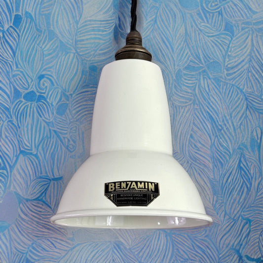 Alby ~ Linen White Shade Pendant Set Light ~ 6 Inch