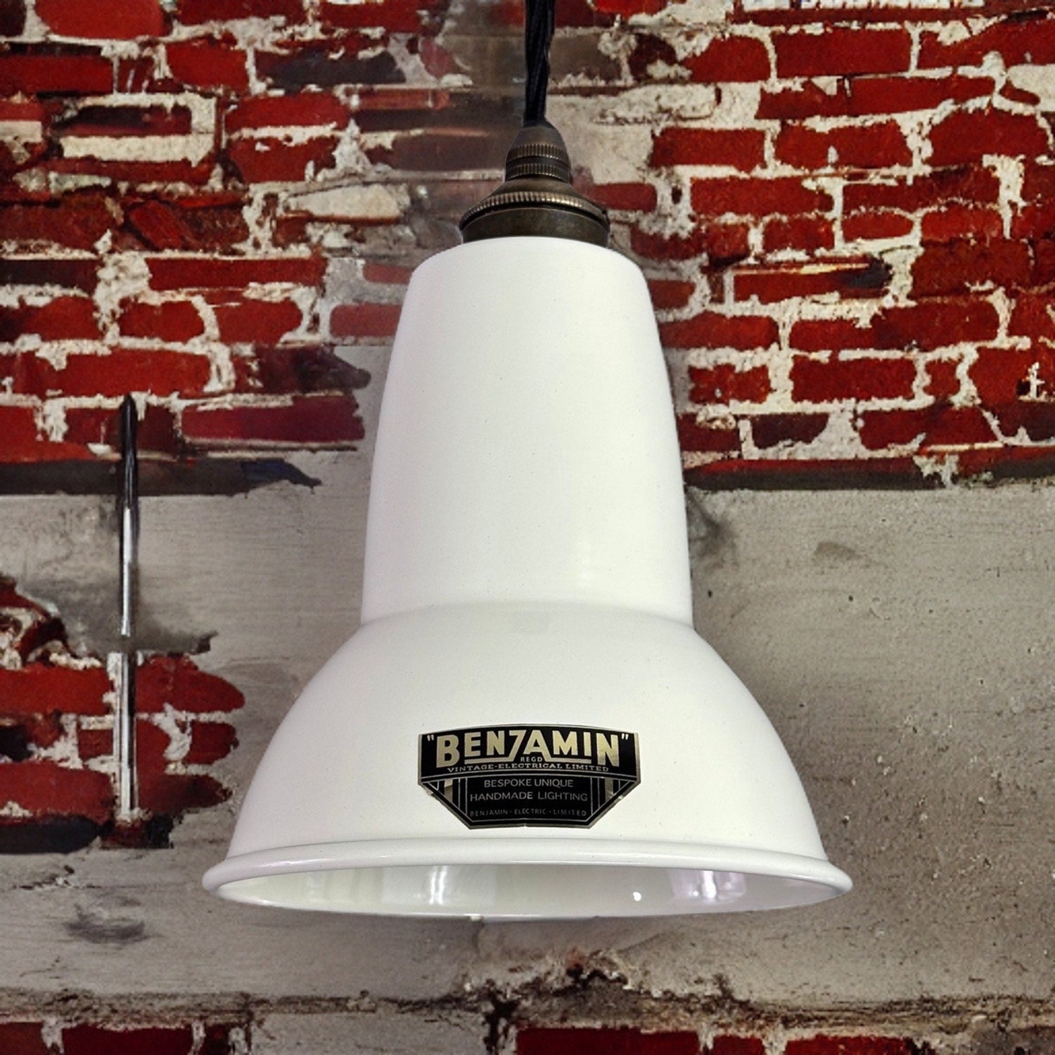 Alby ~ Linen White Shade Pendant Set Light ~ 6 Inch