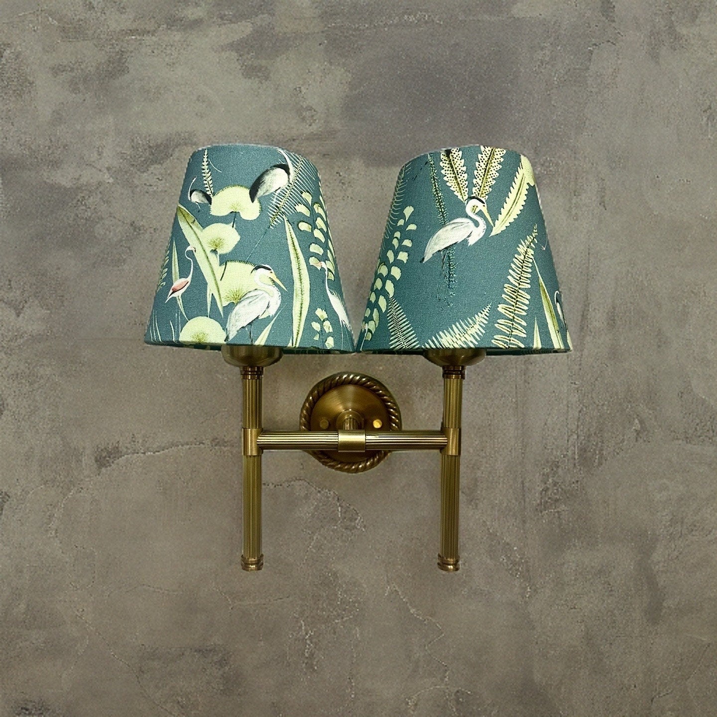 Felbrigg ~ Double Antique Brass Wall Sconce Industrial Vintage Light | Dining Room | Kitchen Table