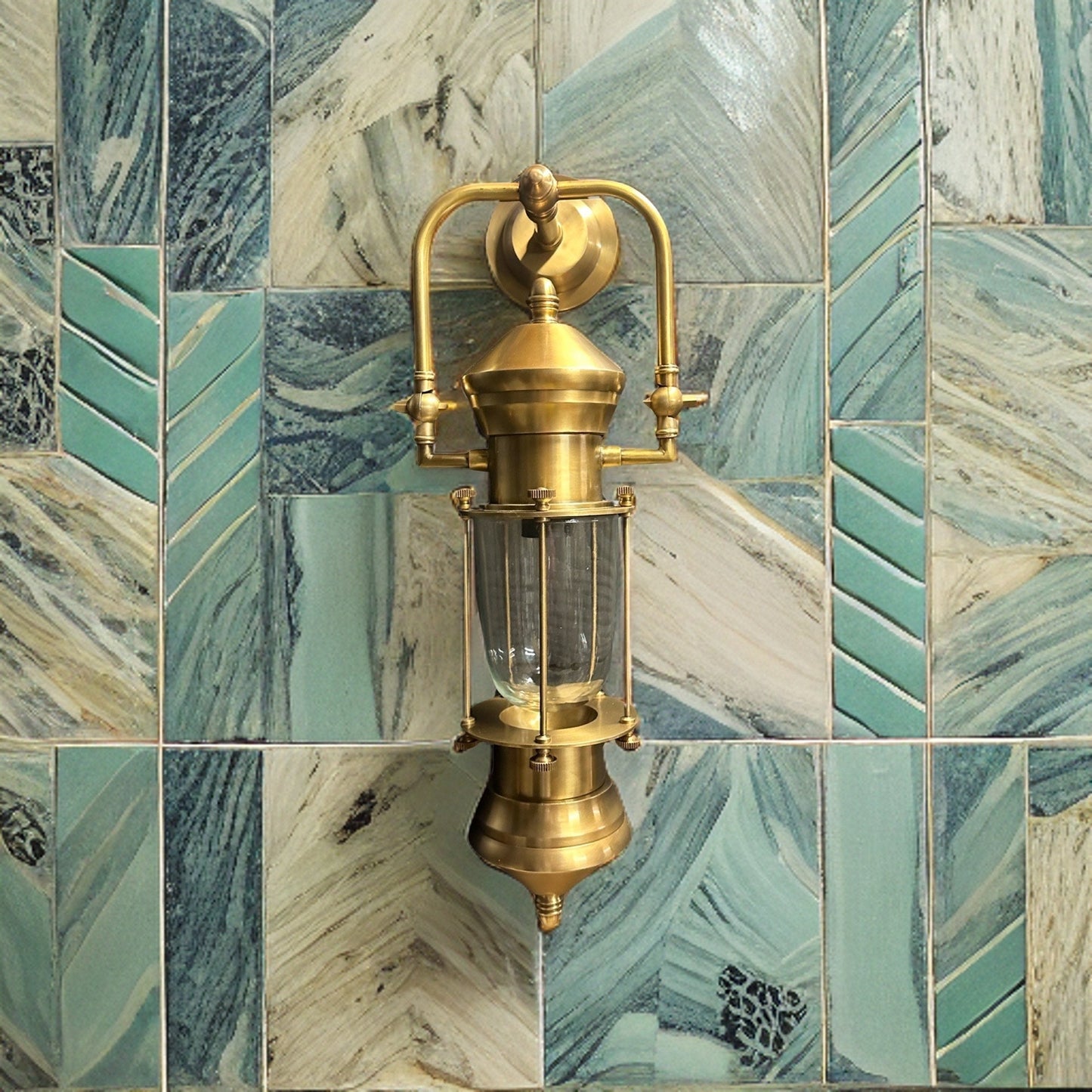 Bacton ~ Bulkhead Outdoor & Bathroom Sconce Wall Light Solid Brass | 24 Inch