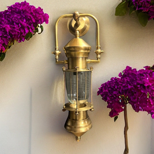 Bacton ~ Bulkhead Outdoor & Bathroom Sconce Wall Light Solid Brass | 24 Inch