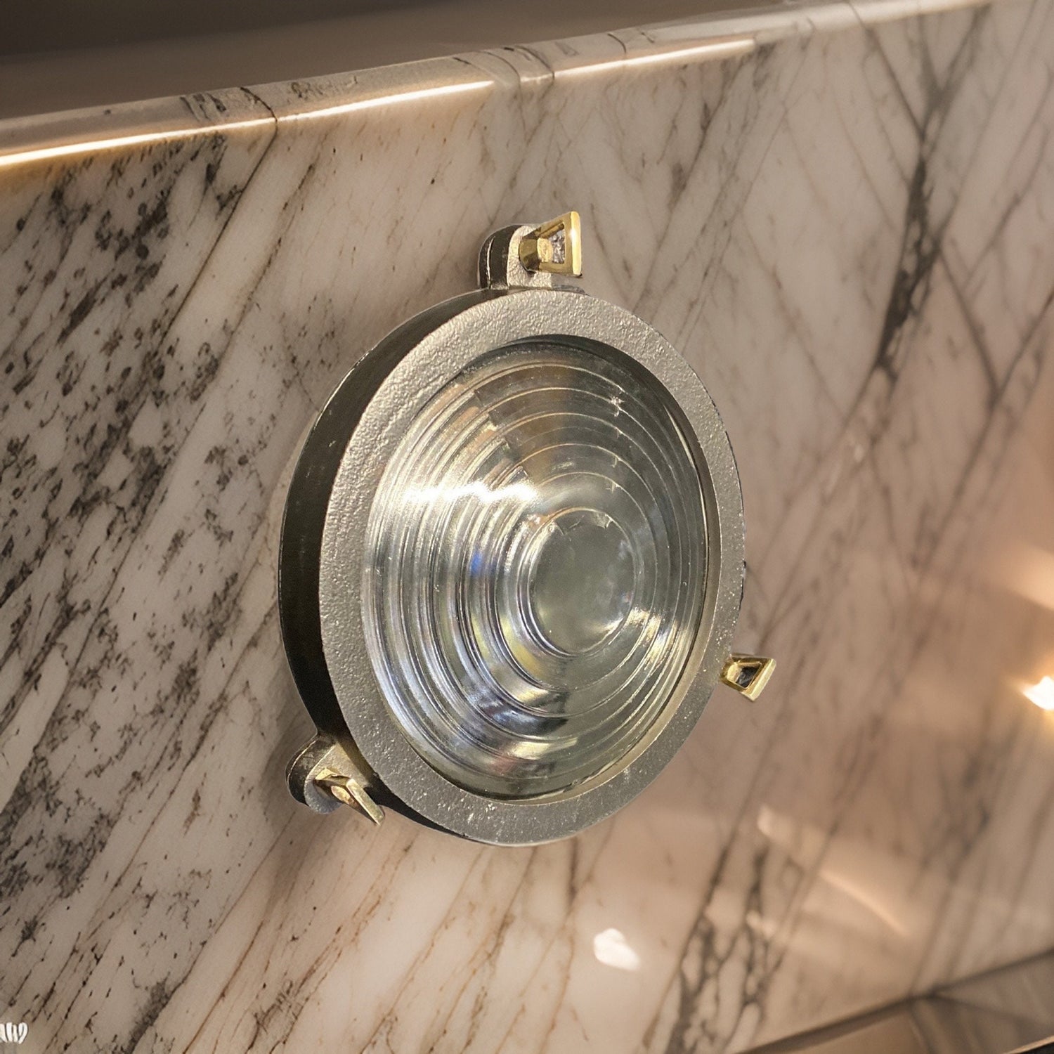 Wroxham ~ Solid Cast Pewter Round Bulkhead Industrial Wall Light House | Ceiling Bathroom | Outdoor Garden