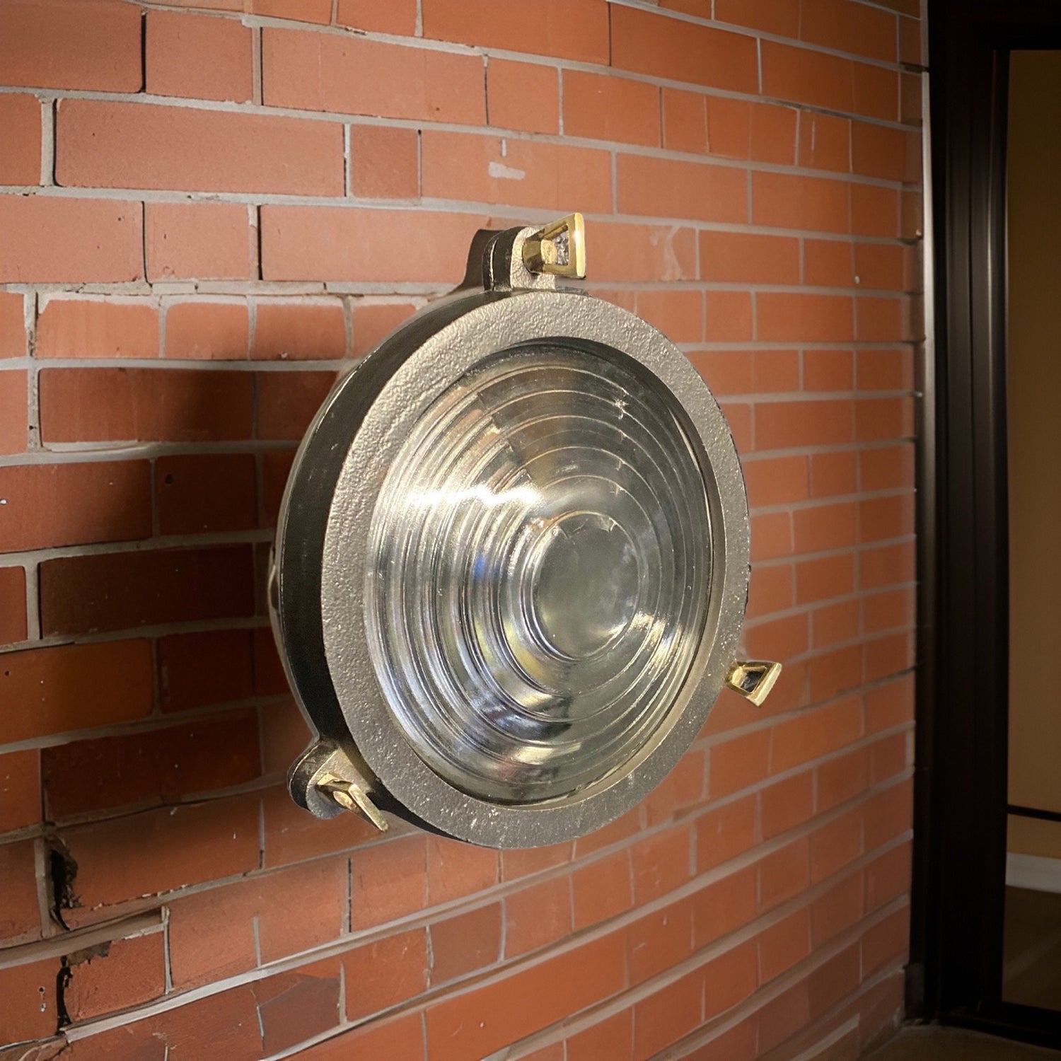 Wroxham ~ Solid Cast Pewter Round Bulkhead Industrial Wall Light House | Ceiling Bathroom | Outdoor Garden
