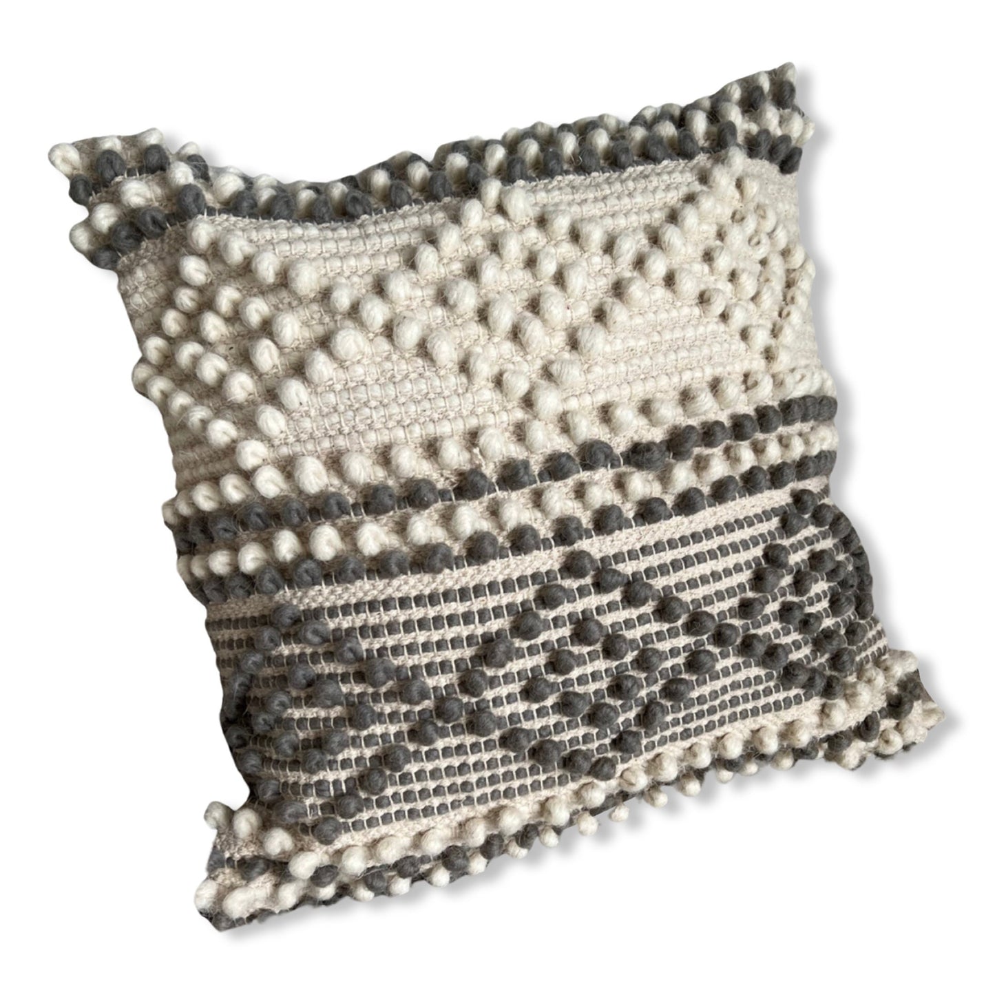 Maxlume ~ Hand Crafted Diamond Cushion 16x16 Cushion | Vintage Style |