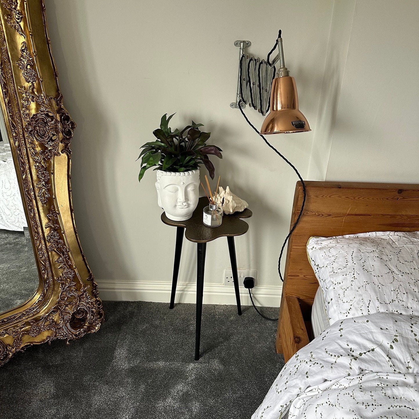 Side Coffee Bedside Table Industrial | Plant Floor Stand Sofa End