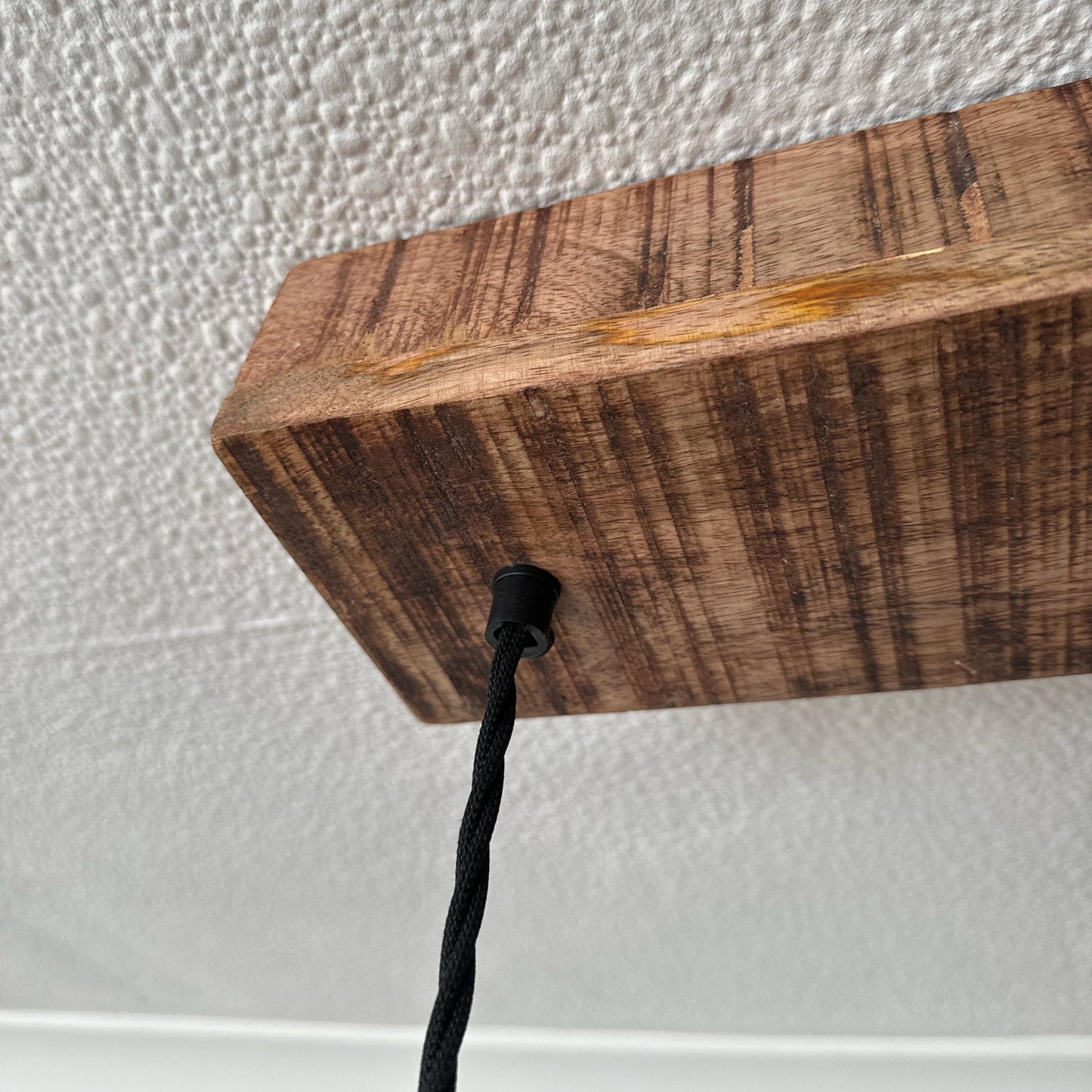 Alby ~ 3 x Solid Copper Lampshade Pendant Set Wooden Track Light | Dining Room | Kitchen Table