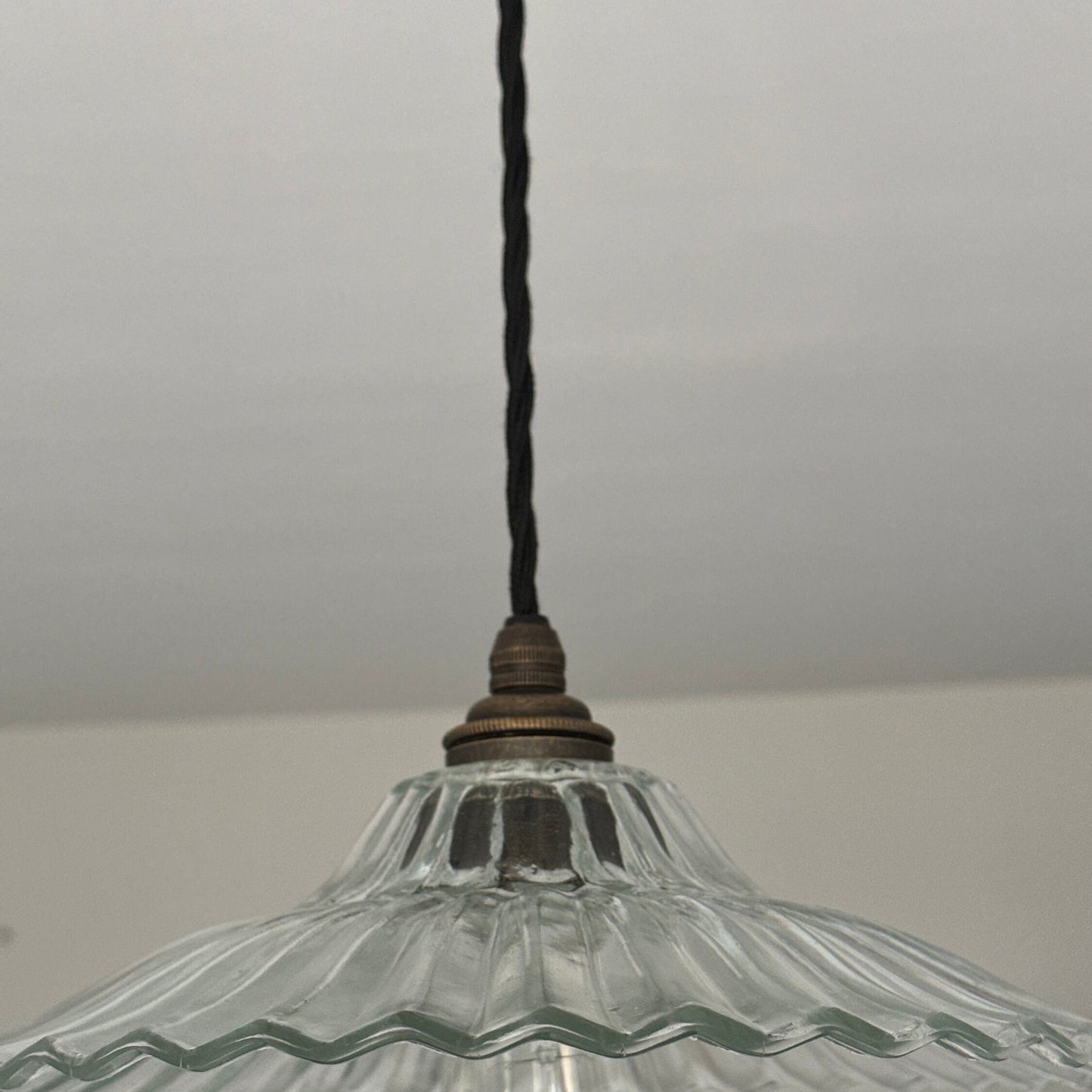 Lenwade ~ Prismatic Glass Shade Light Pendant Set