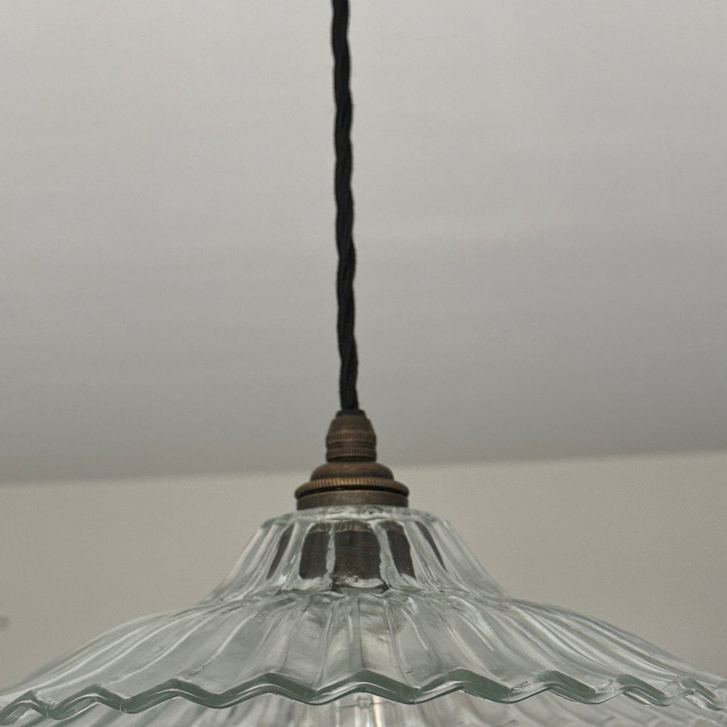 Lenwade ~ Prismatic Glass Shade Light Pendant Set