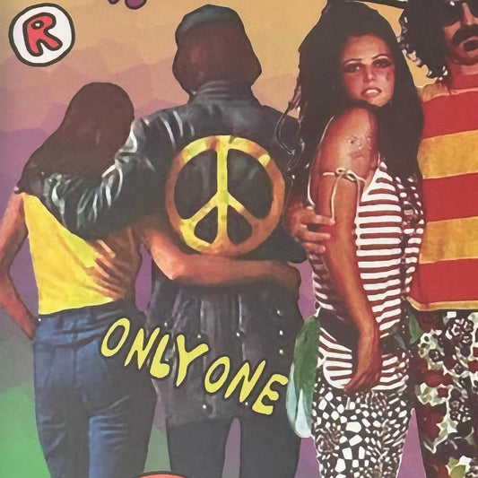 Flower Power ~ Genuine Pacha Ibiza Framed Dj Artwork | Luxury Black Frame