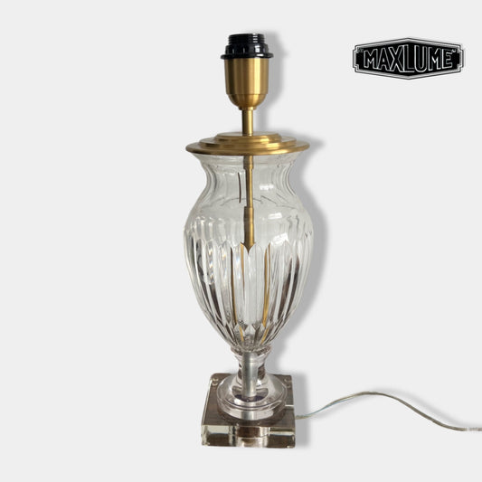 Solid Brass & Glass Table Lamp Vintage Style | Bedroom | Bedside Reading Light