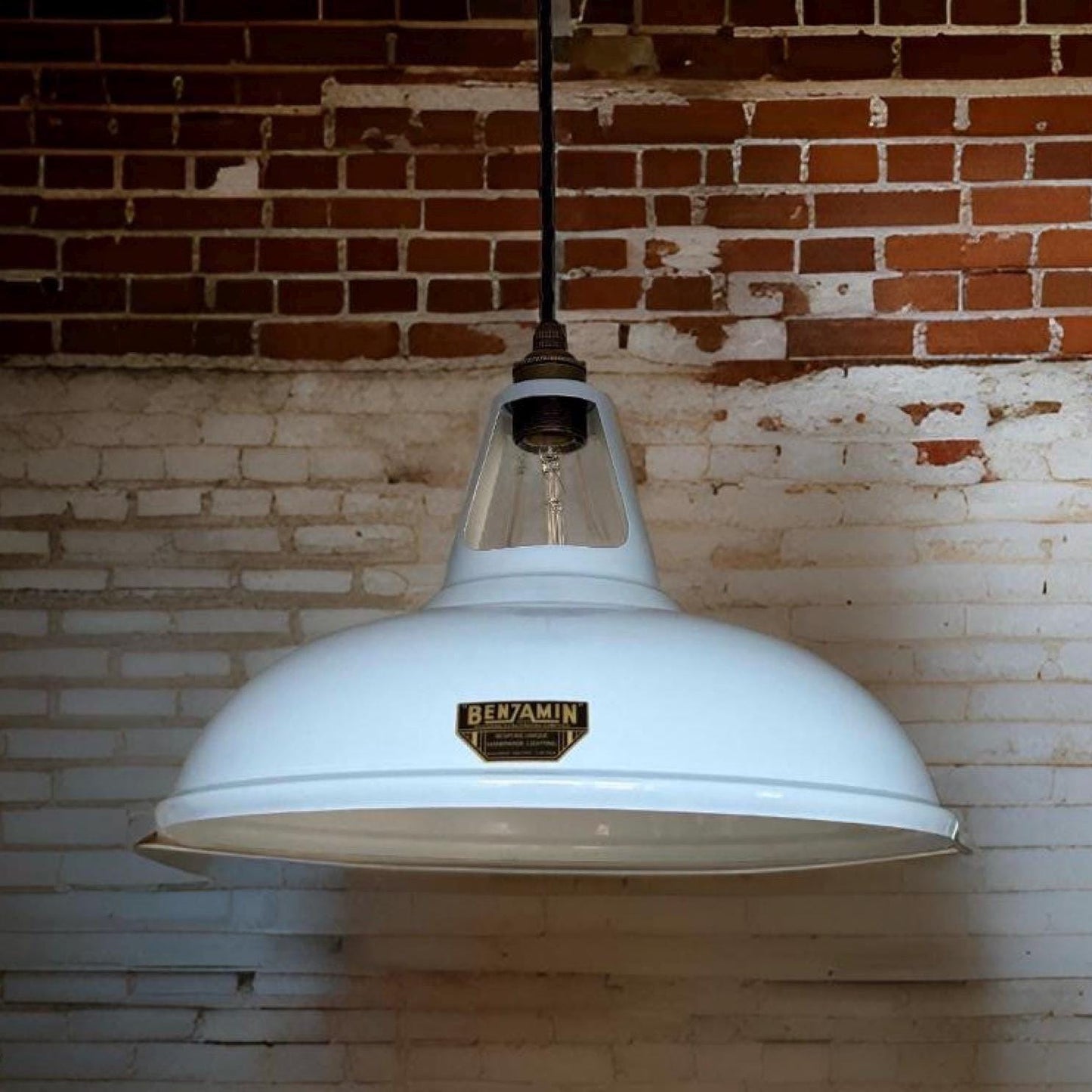 Cawston XL - Light Sky Blue Slotted Lampshade Pendant Set Light *Worn* - 14 Inch