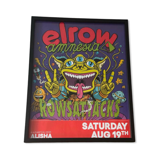 Elrow ~ Amnesia Ibiza Framed Dj Artwork | A3 Luxury Black Frame