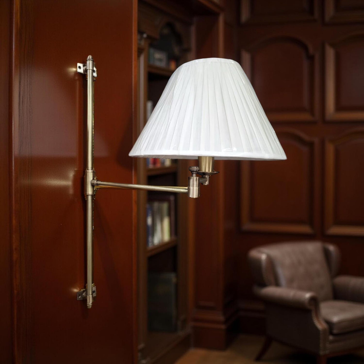 Solid Antique Brass Wall Sconce Industrial Vintage Light | Dining Room | Kitchen Table