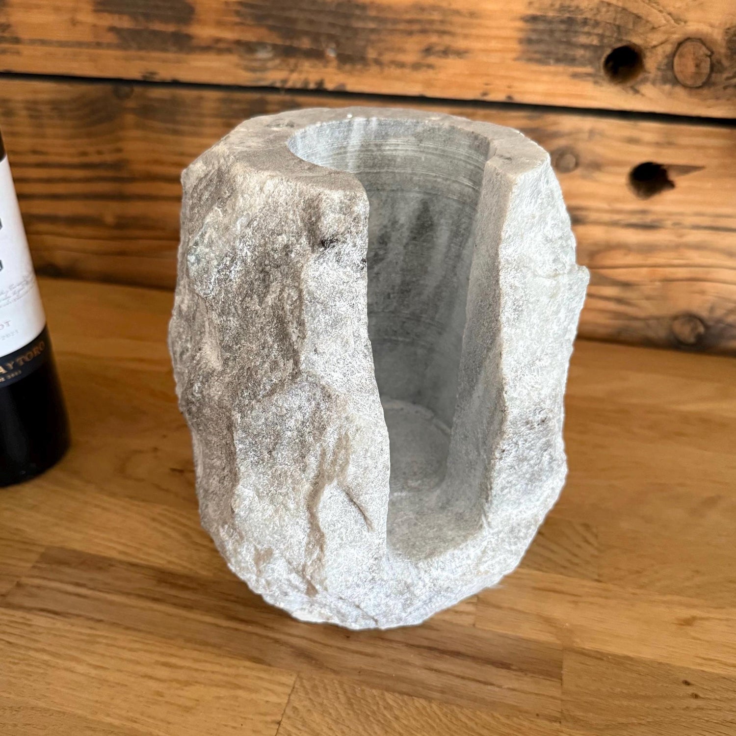 Marble Stone Solid Handcrafted Wine Bottle Holder