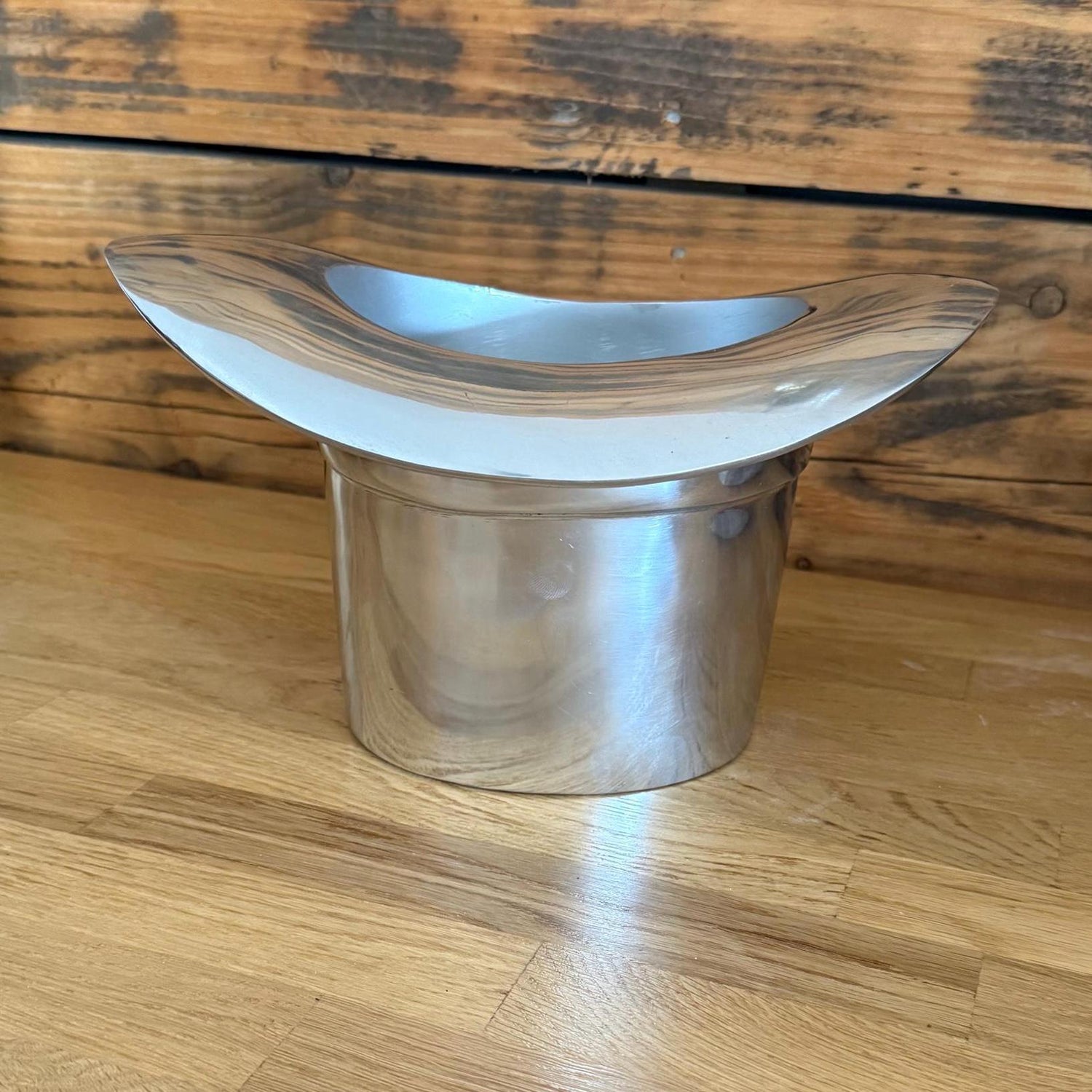 Top Hat ~ Solid Cast Champagne Ice Bucket | Wine Cooler Bath