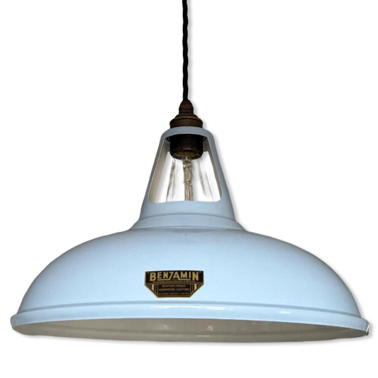 sky blue slotted lampshade