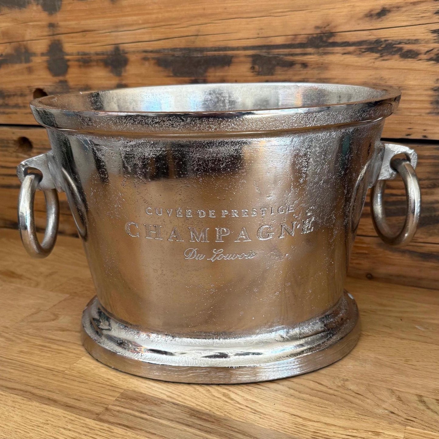 Great Gatsby ~ Solid Cast Engraved Champagne Large Ice Bucket | Wine Cooler Bath