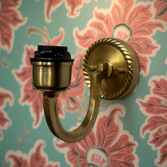 Antique Brass Wall Sconce Industrial Vintage Light | Dining Room | Kitchen Table